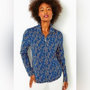 Lilly Pulitzer Leona Zip-Up Leopard Jacket